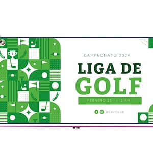 Toalla de golf diseño verde