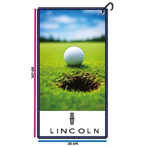 Toalla de golf con hoyo