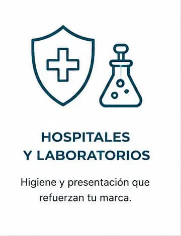 Microfibras personalizadas para hospitales y laboratorios
